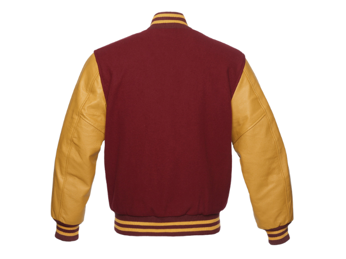 Custom Classic Varsity Jacket B2B Winter Jacket Red/Yellow