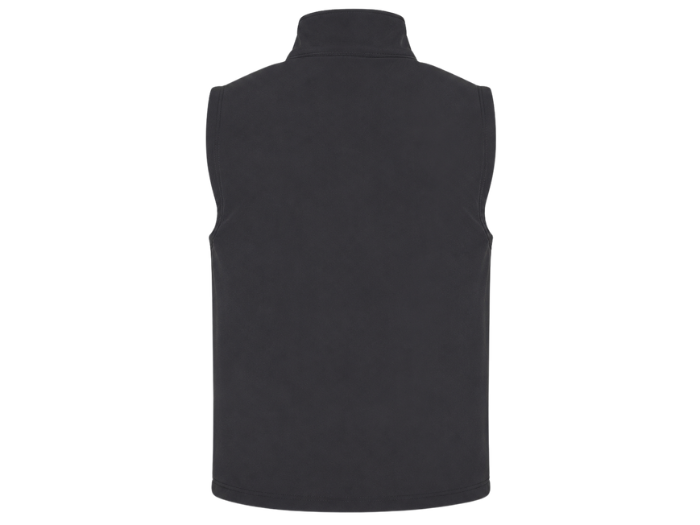B2B Soft Shell Gilet Charcoal Grey Low MOQ Custom Hairdressing Workwear
