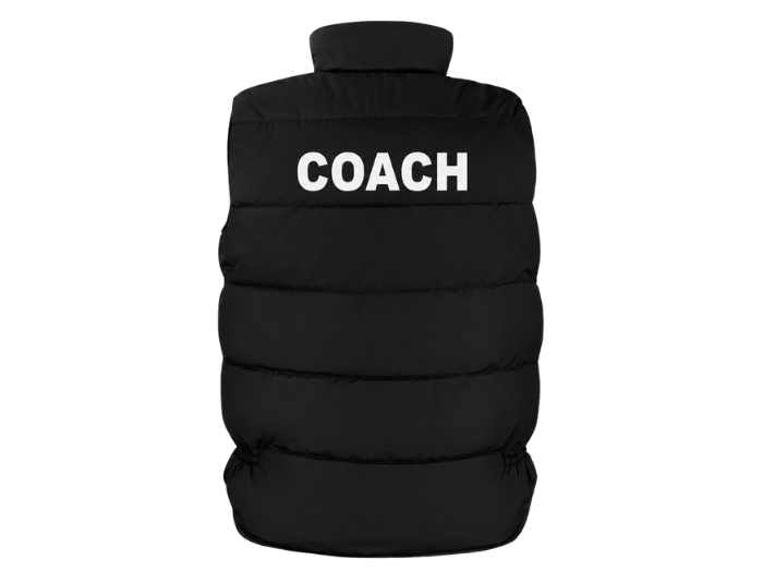 Coach Printed Bodywarmer B2B Low MOQ Reflective Uniform Vest Black Workwear