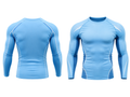 Custom Light Blue Long Sleeve Football Compression Shirt | Wholesale Teamwear