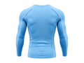 Custom Light Blue Long Sleeve Football Compression Shirt | Wholesale Teamwear