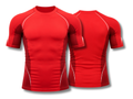 Custom Red Short Sleeve Football Compression Shirt | Wholesale Teamwear
