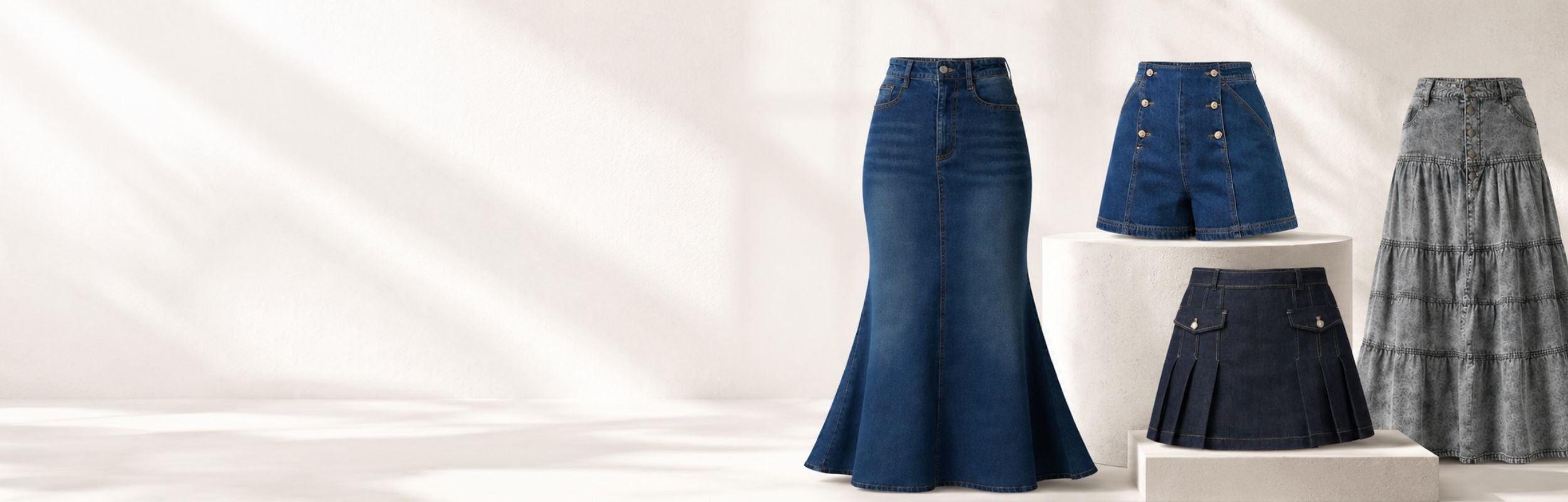 Custom Denim skirts