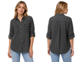 Wholesale Custom Charcoal Denim Shirt Manufacturer Private Label Button Down Jean Shirt