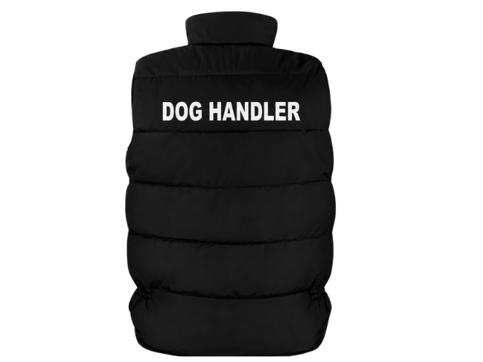 Dog Handler Printed Bodywarmer B2B Low MOQ Reflective Uniform Vest Black Workwear