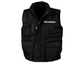 Dog Handler Printed Bodywarmer B2B Low MOQ Reflective Uniform Vest Black Workwear