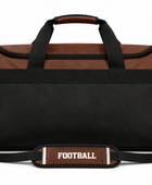 Custom Brown Black American Football Duffel Bag | Wholesale Team Gear Bag