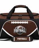 Custom Brown Black American Football Duffel Bag | Wholesale Team Gear Bag
