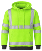 B2B Construction Hooded Sweatshirt Green Custom Construction Uniform Low MOQ