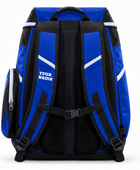 Custom Blue Black American Football Backpack | Wholesale Team Gear Bag for Bulk Orders