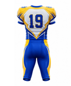 Custom Yellow Blue American Football Uniform | Wholesale Team Jersey and Pants