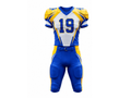 Custom Yellow Blue American Football Uniform | Wholesale Team Jersey and Pants