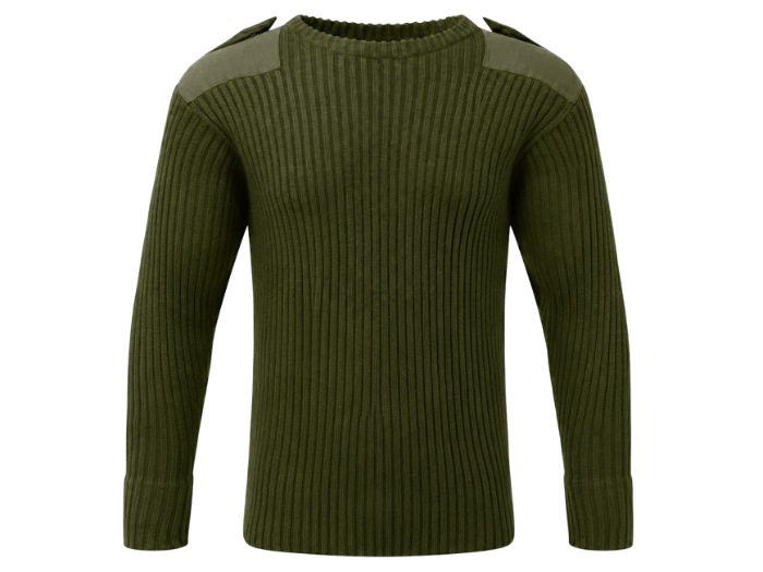 Combat Jumper – Low MOQ B2B Crew Neck Uniform Sweater in Green