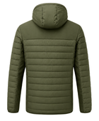 B2B Carpet Fitter Hooded Jacket Olive Low MOQ Custom Flooring Workwear Manufacturer