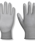 PU Palm Glove for Security B2B Low MOQ Palm-Coated Gloves Grey Workwear