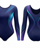 Custom Competition Gymnastics Leotard | Wholesale Gym Team Leotard | Navy Teal | Apparels Bridge
