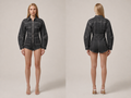 Wholesale Custom Black Denim Romper Manufacturer Private Label Long Sleeve Jean Jumpsuit