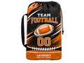 Custom Black Orange American Football Laundry Bag | Wholesale Team Drawstring Bag for Bulk Orders