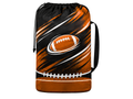 Custom Black Orange American Football Laundry Bag | Wholesale Team Drawstring Bag for Bulk Orders