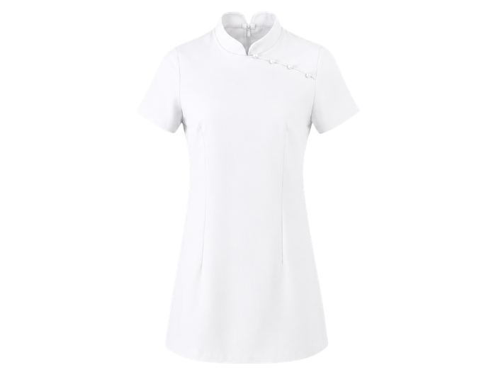 B2B Women’s Beauty and Spa Tunic White Low MOQ Manufacturer
