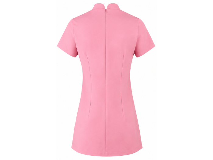 B2B Women’s Beauty and Spa Tunic Pink Low MOQ Manufacturer