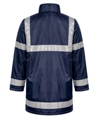 Management Coat for B2B Workwear Supply – Low MOQ Waterproof Reflective Jacket in Navy Blue