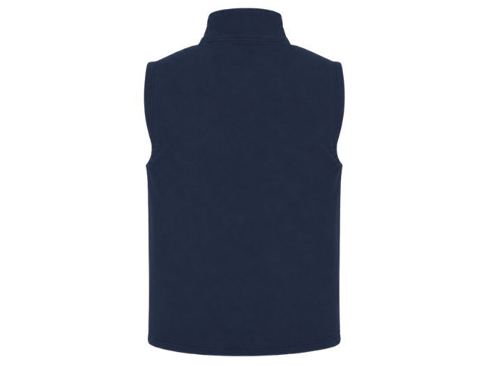 B2B Navy Soft Shell Gilet Low MOQ Custom Hairdressing Workwear