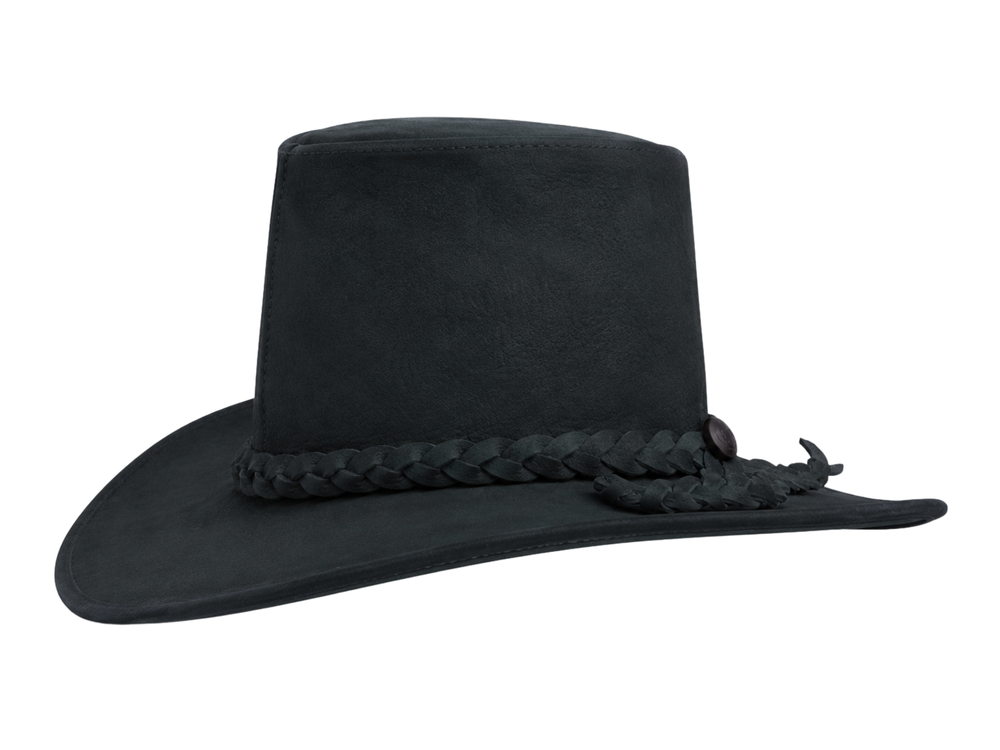 Western Hunting Hat – Black | B2B Low MOQ front design preview