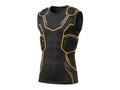 Custom Black Yellow American Football Padded Compression Shirt | Wholesale Team Base Layer