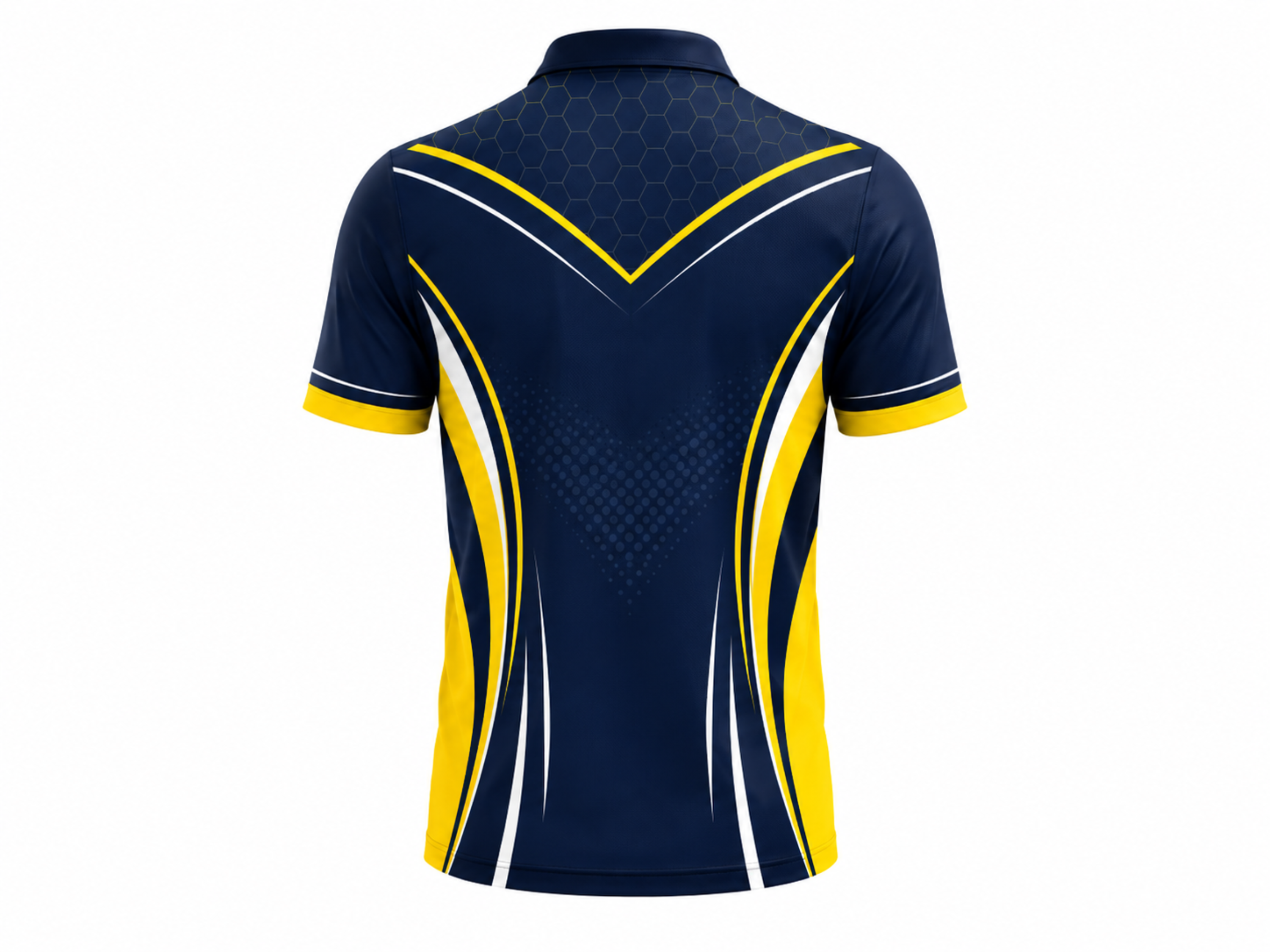 Custom Navy Yellow Darts League Quarter-Zip Shirt