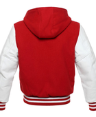 Hoodie Varsity Jacket B2B Winter Jacket Red/White