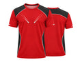 Custom Red Black Rugby Warm Up Shirt | Wholesale Round Neck Team Training Shirt