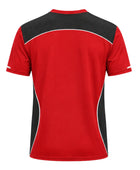 Custom Red Black Rugby Warm Up Shirt | Wholesale Round Neck Team Training Shirt