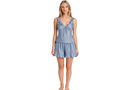 Wholesale Satin Ruffled Short Set | Custom Dusty Blue Sleepwear Manufacturer for Private Label Brands