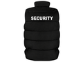 Security Printed Bodywarmer B2B Low MOQ Reflective Uniform Vest Black Workwear