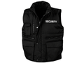 Security Printed Bodywarmer B2B Low MOQ Reflective Uniform Vest Black Workwear