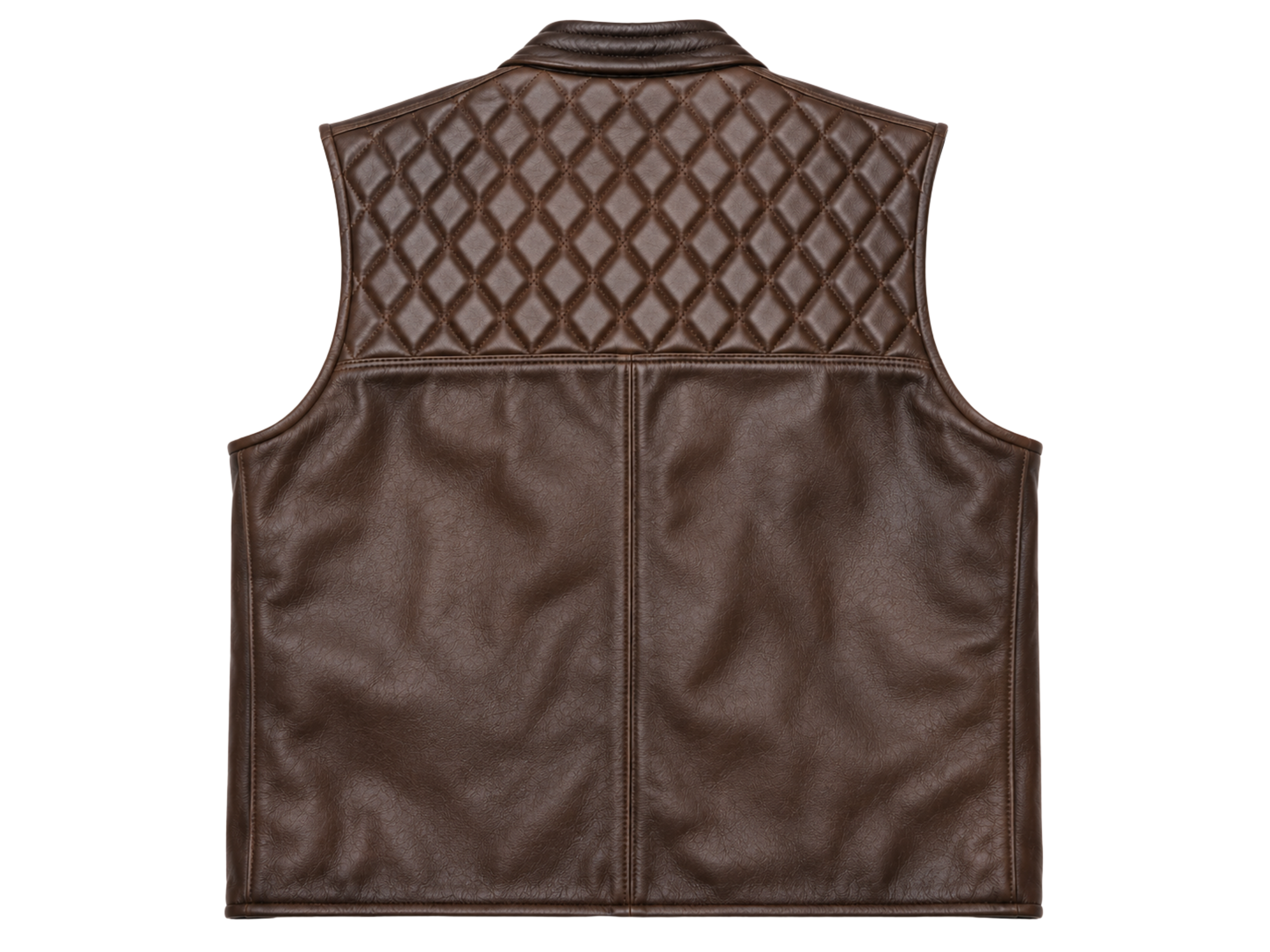 Leather Shooting Vest B2B Low MOQ Hunting Chocolate Brown