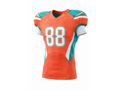 Custom Orange Aqua American Football Jersey | Wholesale Team Uniform Jersey for Bulk Orders