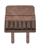 Custom Taupe Brown Leather Hunting Pouch B2B