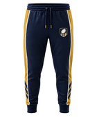 Custom Navy Yellow Rugby Sweat Pant | Wholesale Team Trousers for Clubs and Bulk Orders