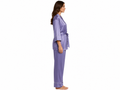 Wholesale Lavender Satin Trim Pajama Set, Custom Wrap Sleepwear Manufacturer for Private Label Boutique Brands