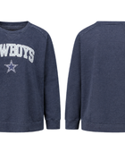 Personalize Crewneck Sweatshirt Navy DTF B2B Low MOQ Manufacturer