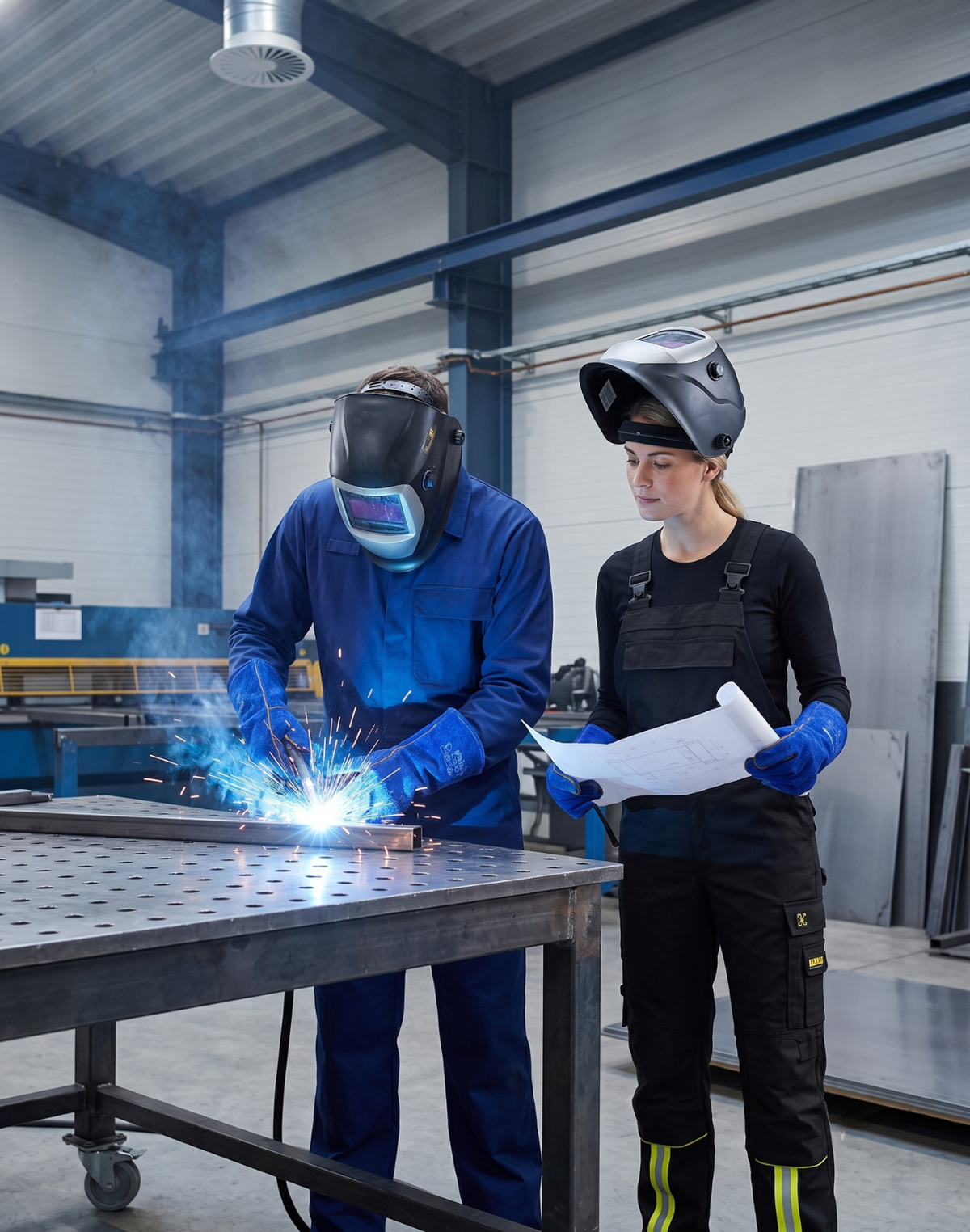 Professional welding uniforms for demanding work