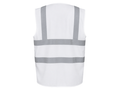 Two Band and Braces Waistcoat B2B Low MOQ Reflective Waistcoat White Workwear