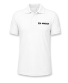 Dog Handler Printed Polo Shirt B2B Low MOQ Printed Uniform Top White Workwear