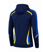 Custom Training and Lifestyle Hoodie | Wholesale Gym Team Hoodie | Navy Blue Yellow | Apparels Bridge