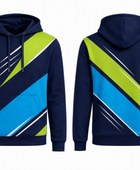 Custom Training and Lifestyle Hoodie | Wholesale Gym Team Hoodie | Navy Blue Lime Green | Apparels Bridge
