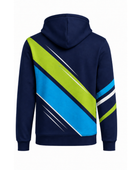 Custom Training and Lifestyle Hoodie | Wholesale Gym Team Hoodie | Navy Blue Lime Green | Apparels Bridge