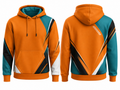 Custom Training and Lifestyle Hoodie | Wholesale Gym Team Hoodie | Orange Teal Black | Apparels Bridge