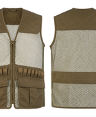 Hunting and Shooting Vest – Olive Green and Beige | B2B Low MOQ